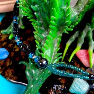 Beautiful Hematite, silver & vintage seed beads *** Please Note***1wk Del.*** 😁